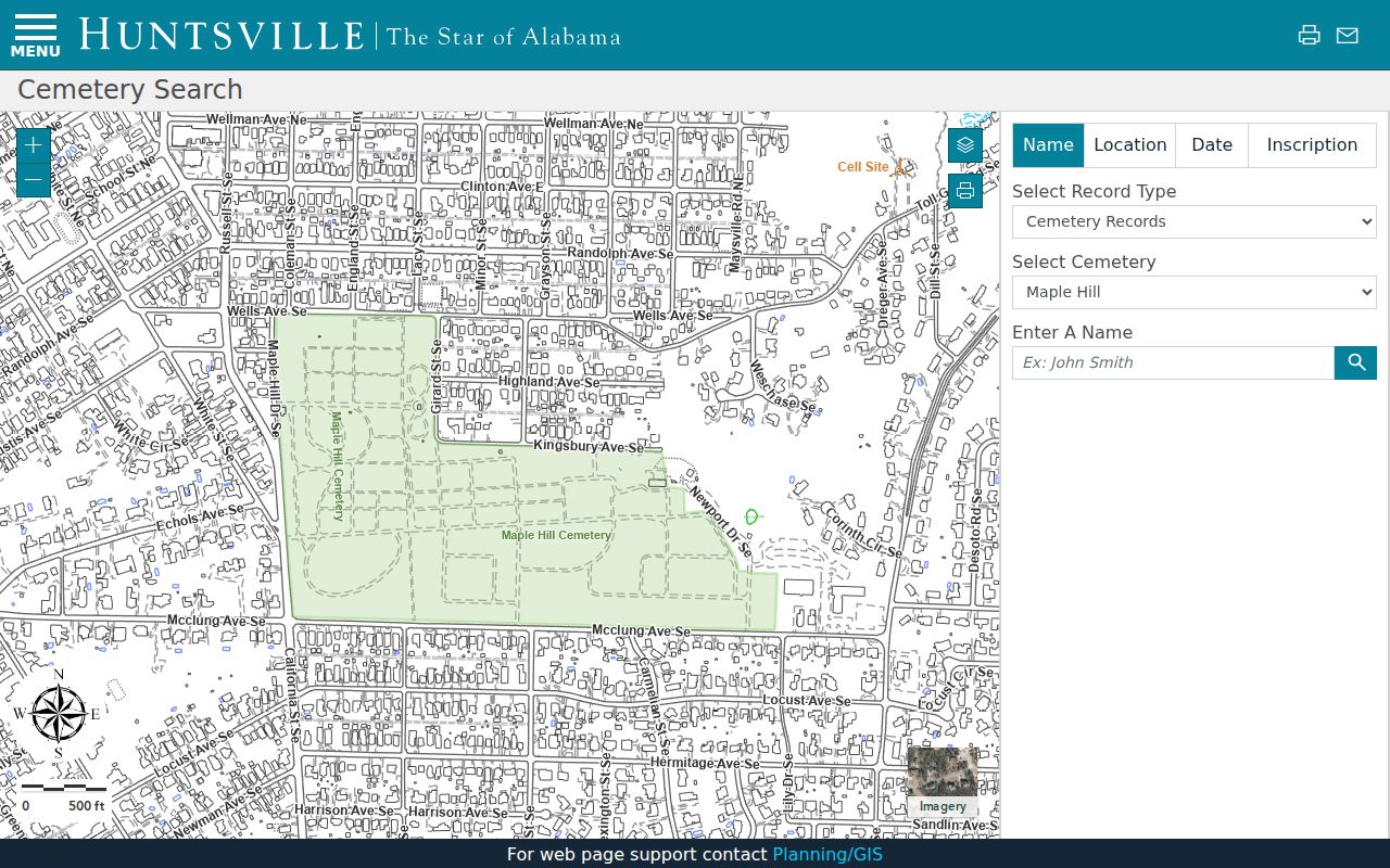 Madison County neighbors city burial locator for historic block research