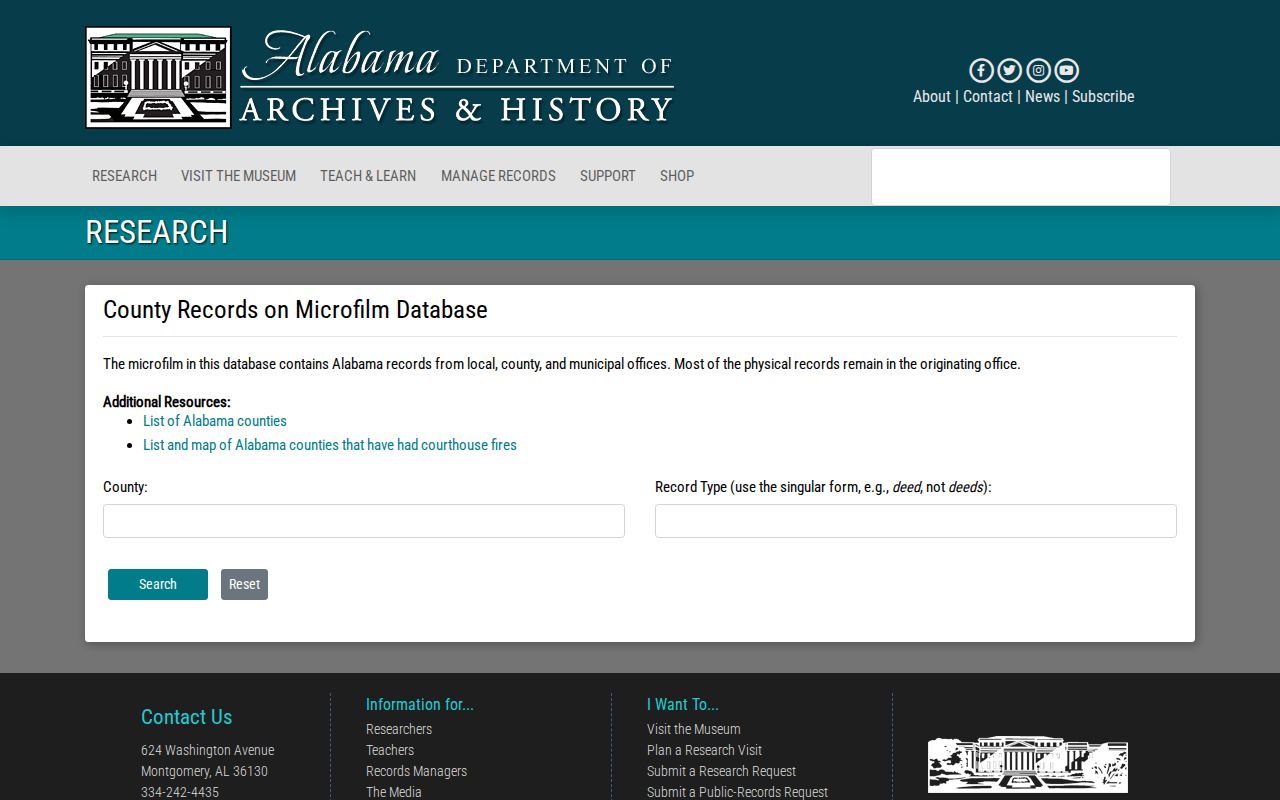 Madison County previous residents county records search