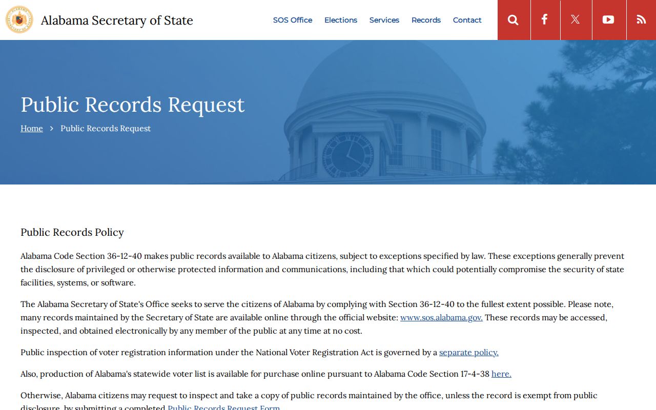 Madison County resident lookup Alabama public records request page